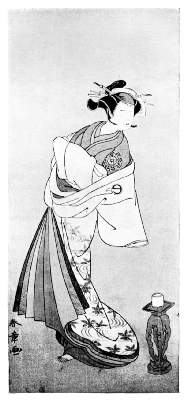 SHUNSHO: THE ACTOR NAKAMURA NOSHIO IN FEMALE R�LE.