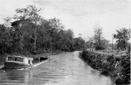The now abandoned canal at Dayton as it appears on the
borders of the city.