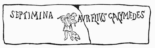 Illustration: Fig. 128.&mdash;Septimina, Aurelius, Galymedes.