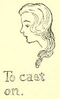 To cast
on.