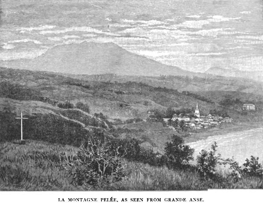 La Montagne Pel�e, As Seen from Grande Anse. 