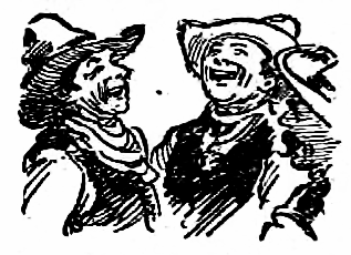 guffawing cowboys