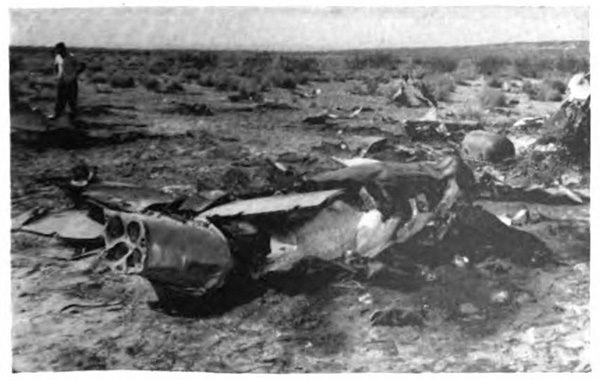 An airplane wreck
