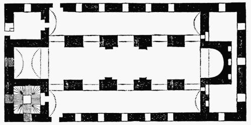 Ground plan of the church