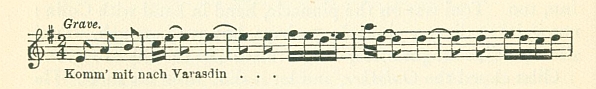 Varasdin music fragment